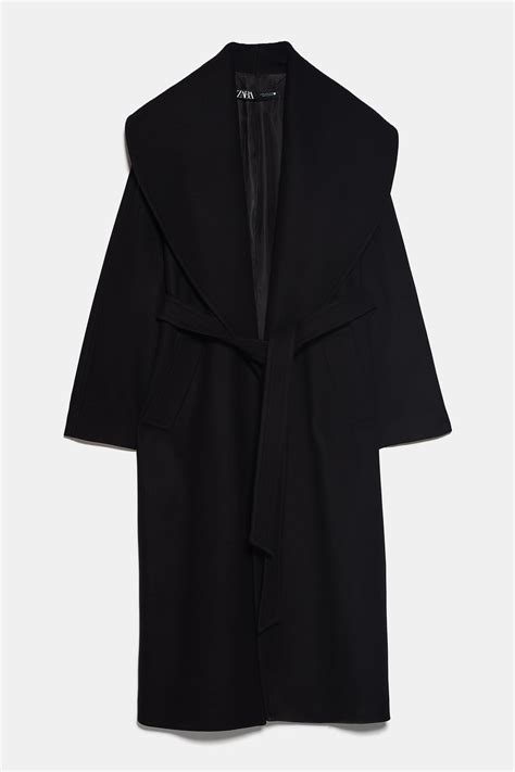 cappotto classico nero|cappotti neri zara.